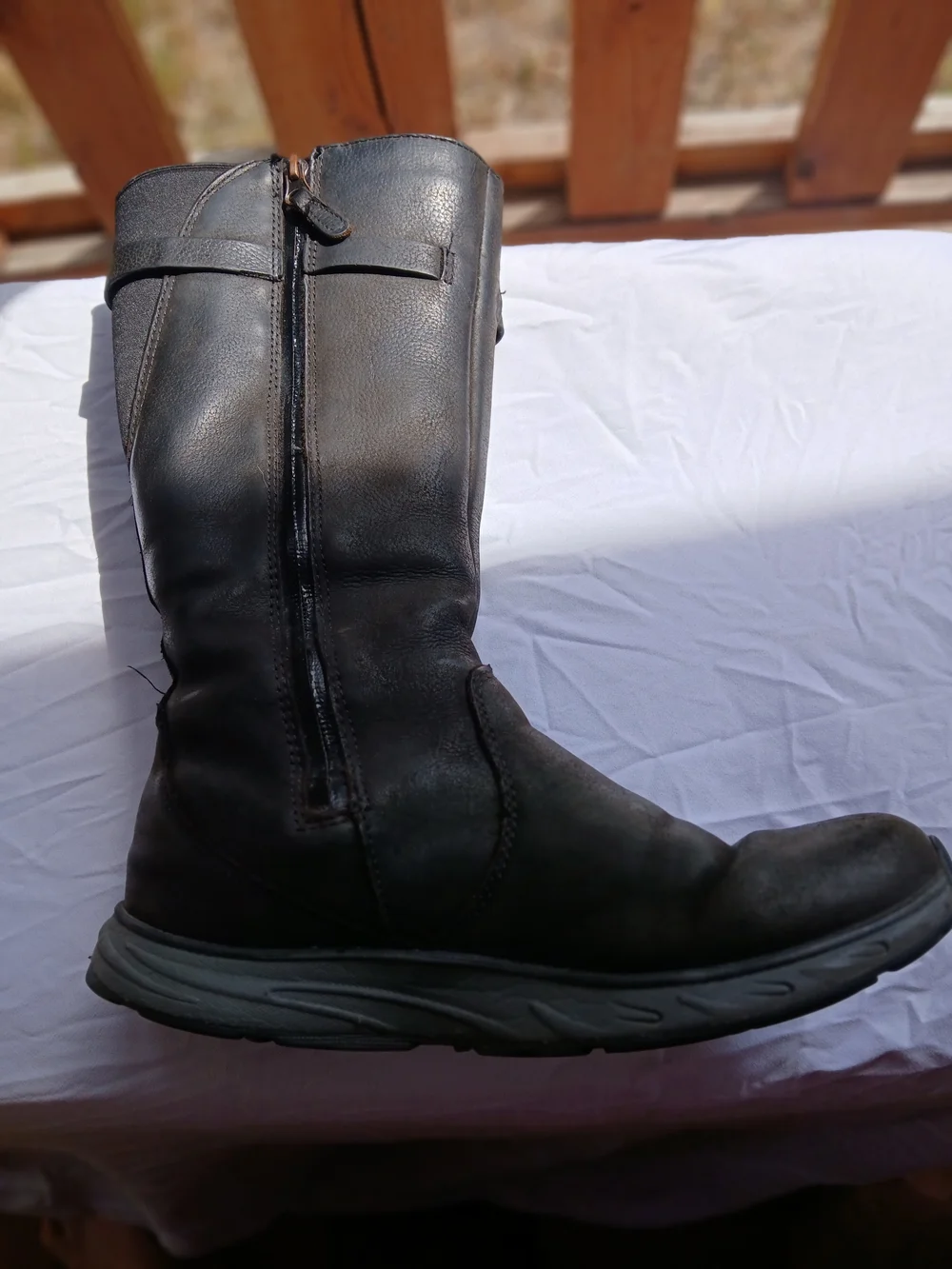 Eddie Bauer Black Tall Heeled Boots